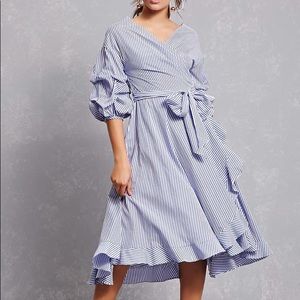 Ruffle flowy maxi dress